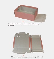 Boîte à chaussures en carton ondulé kraft, type dossier, avec couvercle, en matériaux recyclés, pour sous-vêtements et cadeaux