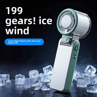 Ventilateur portable pliable 2026 à semi-conducteurs, à suspendre au cou, mini-ventilateur personnel à refroidissement par glace, moteur sans balais pour usage domestique