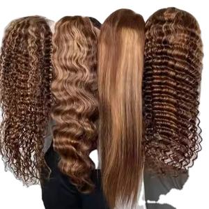 วิกผมลูกไม้บราซิลคุณภาพสูงแบ<span class=keywords><strong>บ</strong></span>ใส  วิกผมลูกไม้เต็มศีรษะ  แบ<span class=keywords><strong>บ</strong></span>เย็บสองชั้น  เงางาม  มีแบ<span class=keywords><strong>บ</strong></span>ผมหยิกและ<span class=keywords><strong>ผม</strong></span><span class=keywords><strong>ลอน</strong></span>ให้เลือก - Product Image 1