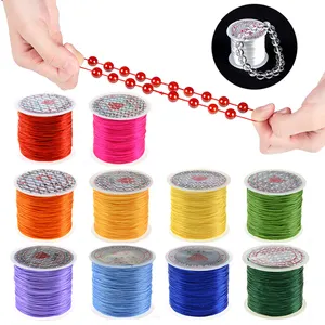 0.6/0.8mm DIY Crystal Beading Stretch Cord for Jewelry Making Strong Elastic Thread Rope Beaded Bracelet String Line Accessory