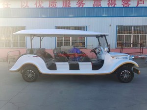 Voiture de tourisme électrique vintage classique CE 4 places avec moteur AC, vitesse maximale de 50 km/h, batterie longue autonomie, à vendre - Product Image 3