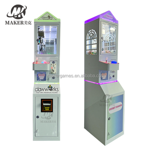 Nhà Sản Xuất Tùy Chỉnh Logo Mini Claw Máy Với Hóa Đơn Chấp Nhận Bắt Đồ Chơi Giải Thưởng Quà Tặng <span class=keywords><strong>Arcade</strong></span> Kim Loại Đồng Xu Hoạt Động Mini Búp Bê Máy - Product Image 5
