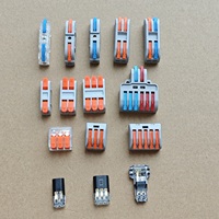 Connecteur rapide LED de type T 2 entrées 2 sorties, sans dénudage, pour câblage par perforation