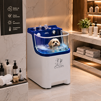 Baignoire pour chien en acrylique transparent robuste, ergonomique et de luxe, pour utilisation en salle de bain