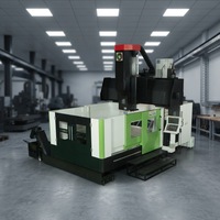 Centre d'usinage CNC à double colonne Gromax personnalisé avec contrôleur Fanuc, robuste et multifonctionnel