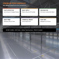 Peinture époxy brillante pour sols, carrelages, maison, résistante à l'usure, industrielle, pour carrelage domestique, garage, usine, béton