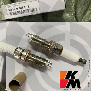 หัวเทียนอิริเดียมแพลตตินัม KM PREMIUM รุ่นใหม่ สำหรับหัวเทียน 12 12 <span class=keywords><strong>0</strong></span> 037 582 ZR5EPP33-S พร้อมการรับประกัน 80,000 กม. - Product Image 2