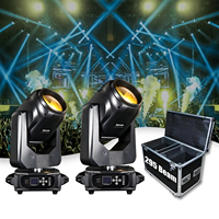 Projecteur à tête mobile Sharpy Beam 295W 14R super lumineux avec double prisme DMX512 et flight case pour événements, mariages et fêtes