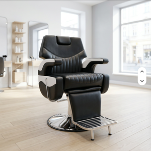 Silla de Barbero Hidráulica Reclinable, Resistente, para Salón de Belleza, en Oferta - Product Image 4