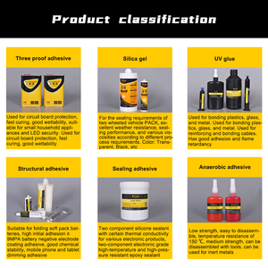 Perekat struktural akrilik dua komponen pengobatan cepat, ikatan keramik plastik logam, fiksasi baja magnetik - Product Image 4