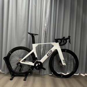 <span class=keywords><strong>Bicicleta</strong></span> de Carretera Lunfeng de 24 Velocidades, Eléctrica, con Frenos de Disco, de Fibra de Carbono 700c, Aerodinámica, con Cableado Interno Completo - Product Image 5