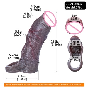 SXXY Soft Silicone Hollow Penis Sleeve <b>Men</b> Reusable Cock Enhancer Extend Device Adult Male Intimate Pleasure Sexual <b>Toys</b> - Product Image 2