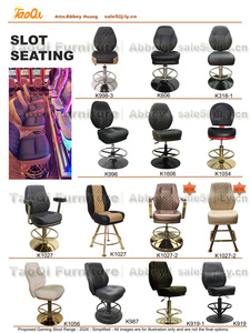 Chaise de casino de luxe moderne K1022 avec vérin <span class=keywords><strong>à</strong></span> gaz, pivotante, hauteur réglable, pour poker, club, <span class=keywords><strong>roulette</strong></span>, salle de jeux, salle <span class=keywords><strong>à</strong></span> manger, bar - Product Image 6