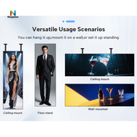 Écran d'affichage numérique LED avec contrôle Wi-Fi, tailles de cabinet P1.25, P1.53, P1.86, P2, P2.5, 640x1920mm, avec support