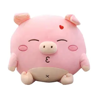 Оптовая продажа, розовая плюшевая свинка, милые Мультяшные животные, плюшевая игрушка свинья, мягкая плюшевая игрушка свинья