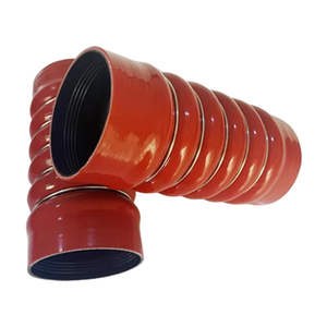 Tubo Intercooler de turbocompresor de grado de moldeo de corte de alambre de acero corrugado convexo resistente a alta presión hecho de caucho de silicona - Product Image 5