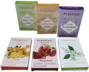 Ensemble de soin des pieds Freshine Foot SPA, pédicure de luxe en 3 étapes, kit de soin des pieds, exfoliant pour les pieds, sel de bain, gommage, lotion pour les soins de beauté - Product Image 3
