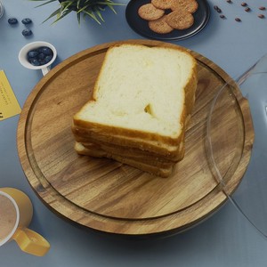 Tùy Chỉnh Thiết Kế Hiện Đại Vòng Gỗ Keo Thân Thiện Với Môi Khay Bánh Trái Cây Hiển Thị Giá Cho Món Tráng Miệng Hộ Gia Đình Bên Sử Dụng Nhà Hàng Sử Dụng - Product Image 2