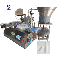 Petite bouteille rotative de bureau automatique 15ml petite bouteille 100ml compte-gouttes de pulvérisation d'huile essentielle machine de remplissage et de bouchage étiqueteuse