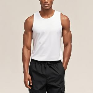 Débardeurs décontractés pour hommes en gros, 100% coton, anti-UV, écologiques, 180g, séchage rapide, performance, broderie machine - Product Image 6