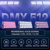 Barra de Luces LED Estroboscópicas RGBW de 300W, 24 Piezas, Efecto Wash Beam, para KTV, DJ, Escenarios y Fiestas de Boda, DMX 512, Activación por Sonido