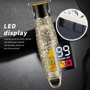 Tondeuse à cheveux électrique personnalisée Dragon, tondeuse à barbe rechargeable pour hommes, machine de coupe de cheveux LCD, rasoir de barbier - Product Image 5