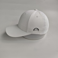 Gorra de Béisbol Blanca de 6 Paneles con Corona Estructurada, Visera Curva, Hebilla Metálica Ajustable, Logotipo Personalizado OEM ODM, para Exteriores y Calle
