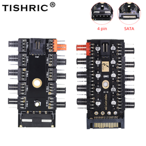TISHRIC-<span class=keywords><strong>Hub</strong></span> de ventilateur de mise à niveau, 4Pin/SATA, adaptateur <span class=keywords><strong>Molex</strong></span>, ventilateur de refroidissement, répartiteur de canaux, 4PIN/Sata - Product Image 6