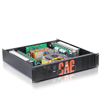 Amplificateur de puissance stéréo 2 canaux de classe H de haute qualité CA6 500W/750W 8/4 ohms, utilisation sur scène audio professionnelle, XLR 20Hz-20KHz