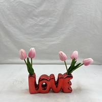 Fleur artificielle Tulipe Bonsaï Décoration d'intérieur Écologique Utilisation en intérieur Noël Pâques Lot multi-pièces Plante créative
