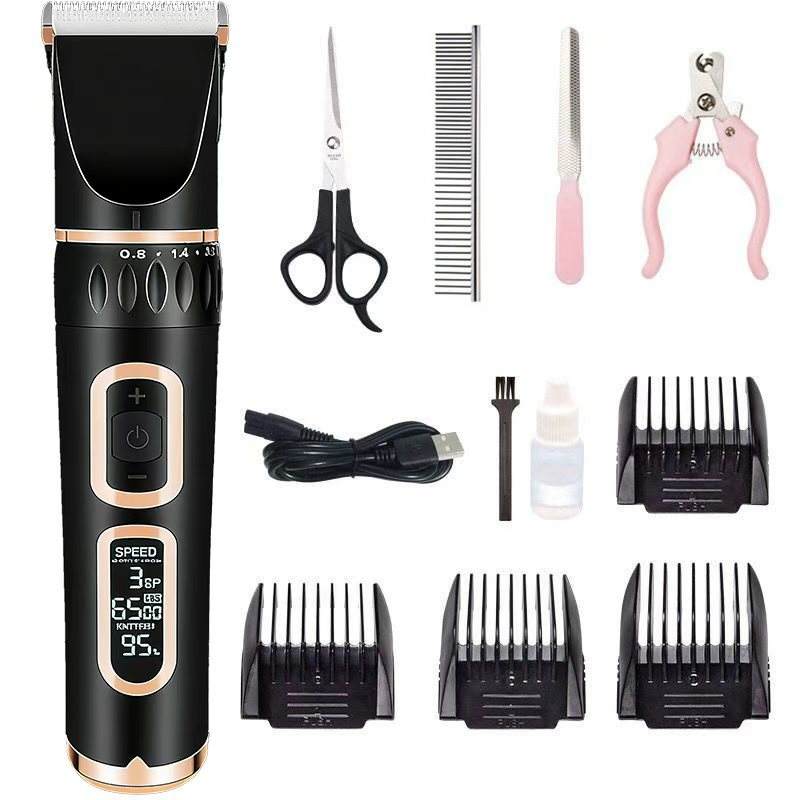 B8A กรรไกรพลาสติกสีดำโรสโกลด์ชุดสี่ชิ้น