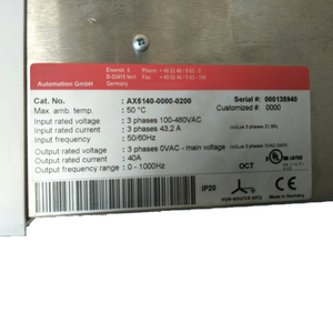 ใหม่เอี่ยม ซีลปิดอย่างดี 100% ของแท้ BECKHOFF AX5140-0000-0200 ไดรฟ์ดิจิตอลขนาดกะทัดรัด - Product Image 6