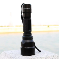 Lampe torche LED TOPCOM Convoy C8 avec ampoule UV 365NM, détection d'encre invisible, lampe UV avec lentille noire