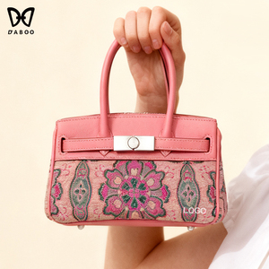 Sacs à main en cuir véritable pour femmes Broderies raffinées, personnalisation en gros des sacs pour femmes - Product Image 3