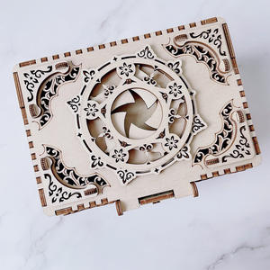 <span class=keywords><strong>Puzzle</strong></span> en <span class=keywords><strong>bois</strong></span> bricolage transfrontalier modèle stéréo <span class=keywords><strong>3D</strong></span> en <span class=keywords><strong>bois</strong></span> mécanique <span class=keywords><strong>difficile</strong></span> assemblage boîte à bijoux antique - Product Image 3