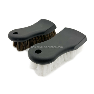 Nuevo Premium Auto Detailing Car Care Productos de limpieza interior Cepillo de limpieza de cuero de cerdas largas de nailon PP - Product Image 5