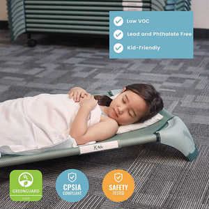 Cama de Malla de Plástico Azul <span class=keywords><strong>para</strong></span> Preescolar, Cama de Descanso <span class=keywords><strong>para</strong></span> Niños al por Mayor, Apilable, <span class=keywords><strong>Montessori</strong></span>, Guardería, Cama <span class=keywords><strong>para</strong></span> Niños Pequeños - Product Image 3