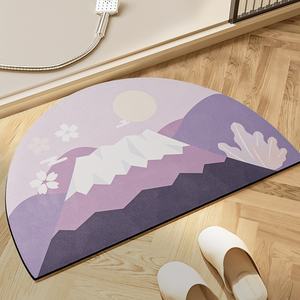 <span class=keywords><strong>Tapis</strong></span> <span class=keywords><strong>de</strong></span> <span class=keywords><strong>bain</strong></span> absorbant l'eau en cuir PU lavable et diatomite, design moderne pour salle <span class=keywords><strong>de</strong></span> <span class=keywords><strong>bain</strong></span> et entrée, avec drainage - Product Image 6