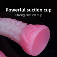 Dilatateur anal en silicone liquide de forme extralongue, extra-large et extra-épais, style tentacule de pieuvre, en forme d'alien, pour une stimulation érotique intense