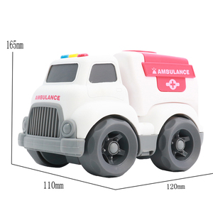 <span class=keywords><strong>รถ</strong></span>ของเล่นรถพยาบาลพลาสติกของเล่นรถแรงเสียดทาน<span class=keywords><strong>การ์ตูน</strong></span>ขนาดเล็กสำหรับเด็ก - Product Image 3