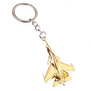 Llavero de Metal con Forma de Avión, Modelo de Aeronave, Regalo de Viaje para Amantes de la Aviación - Product Image 1
