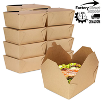 Boîtes à fentes jetables personnalisées imprimées pour la restauration rapide - Boîtes d'emballage en papier pour sushis, burgers, frites et snacks - Vente en gros