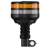 Feux clignotants LED pour camion 12-24V, lampe LED SMD 3030 avec couvercle et base en PC, double commande, allume-cigare avec aimant, plusieurs couleurs