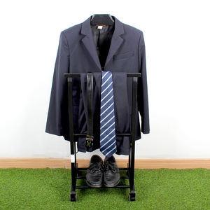 Perchero de pie de madera para ropa, soporte para traje de hotel, habitación, venta al por mayor - Product Image 6