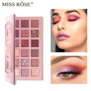 Miss Rose-<span class=keywords><strong>paleta</strong></span> <span class=keywords><strong>de</strong></span> sombra <span class=keywords><strong>de</strong></span> ojos profesional, 18 colores, carnaval, duocromo, marrón - Product Image 3