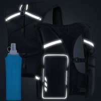 Gilet d'hydratation professionnel pour la course à pied avec ensemble de flacons souples - Sac à dos léger et respirant pour la course sur sentier et l'entraînement au marathon