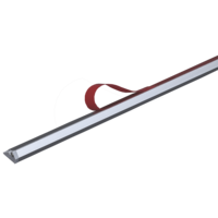 Bande lumineuse LED triangulaire en aluminium PC à montage en surface, éclairage oblique moderne, longueur personnalisée 18x9 mm, haute luminosité