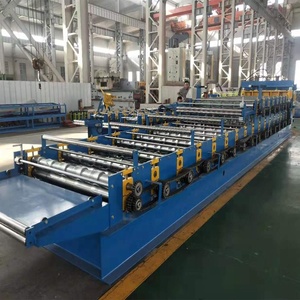 Tráng men ngói tạo thành máy thép mạ kẽm tấm lợp Máy ép mái ngói Máy ép - Product Image 6