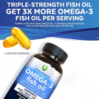 OEM ODM Omega 3 Suppléments 1400mg EPA DHA Améliorer la mémoire Santé des yeux pour adultes et enfants Huile de poisson Omega 3 Softgels