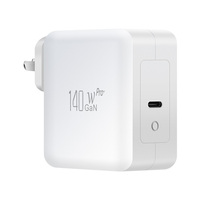 Chargeur rapide USB-C PD3.1 GaN 140 W avec prise murale australienne, port unique, type C 140 W pour Apple MacBook Mac Book Pro Laptop